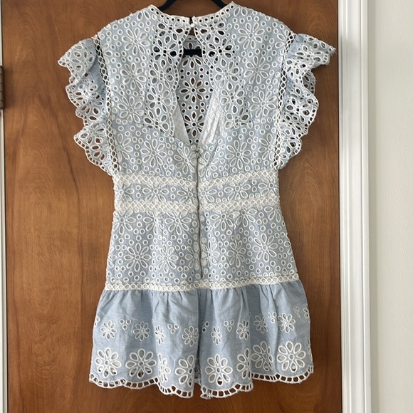 Saylor Shanice Lace Romper in Yankee Pinstripe Medium
Womens Cotton - Picture 10 of 15